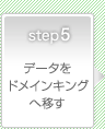 Step5　データをドメインキングへ移す